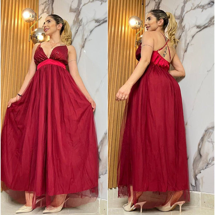 Vestido Largo Velo 2519