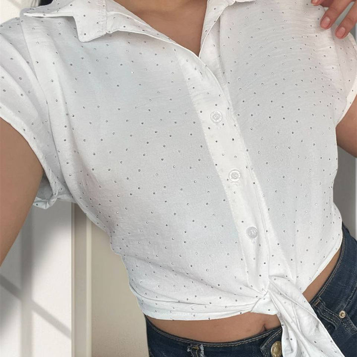 Blusas camisera brillos Martina