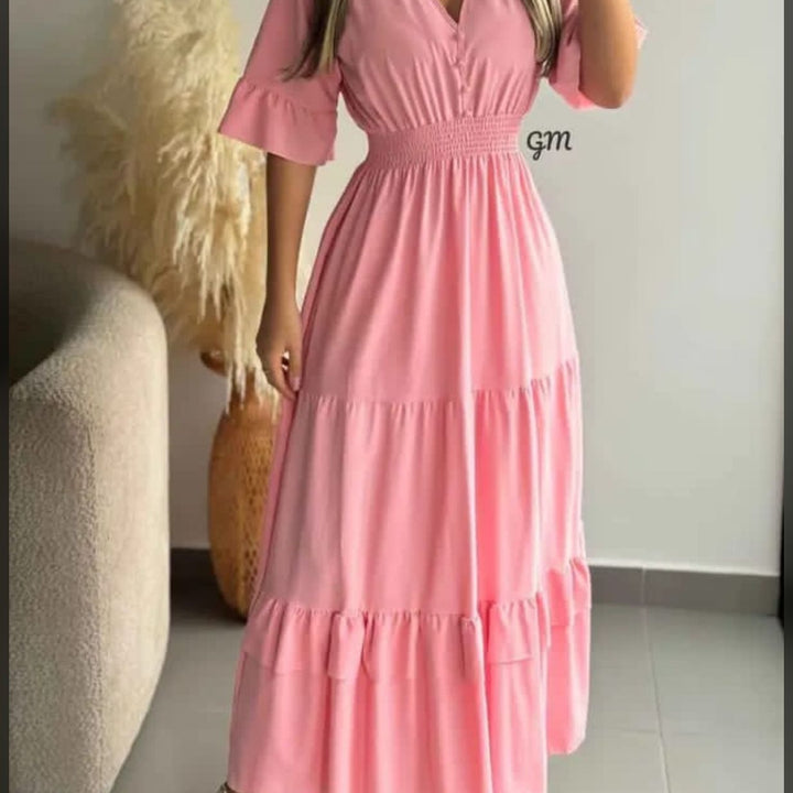 VESTIDO LARGO ELEGANTE DAMA