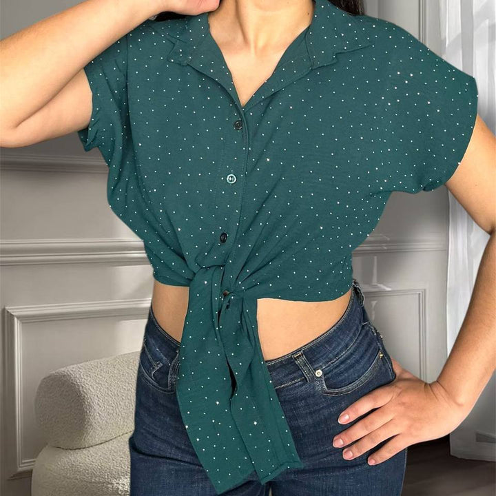 Blusas camisera brillos Martina